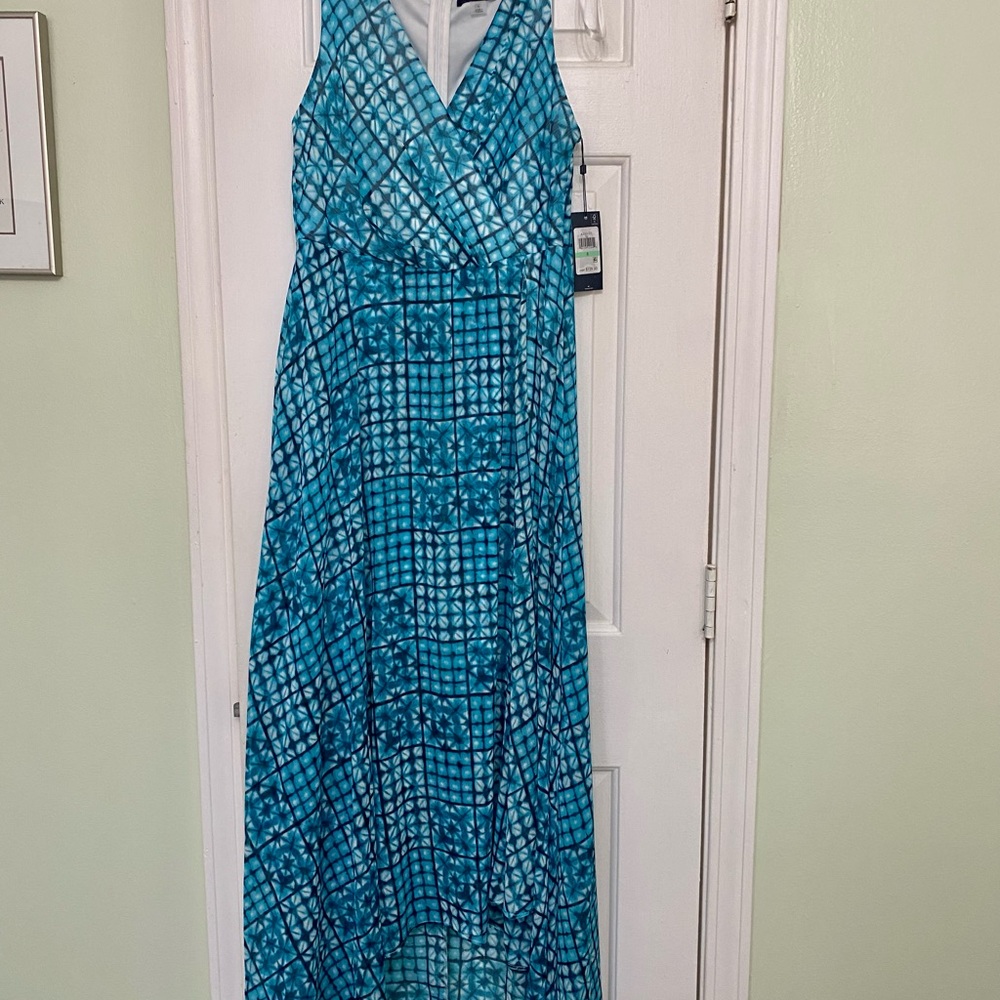 Tommy Hilfiger, Blue, size 8, high/low dress, new with tag